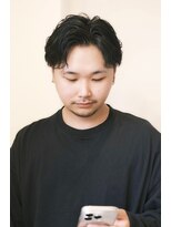 エミス バイ メルト 吉祥寺(emis by melt)&nbsp;早坂/毛流れパーマ 吉祥寺 かきあげアップバング メンズカット