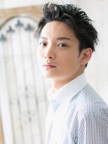 モッズヘアー メン 戸田公園店(mod's hair men)&nbsp;アッシュブラック清潔感アップバングフェザーパーマi戸田公園