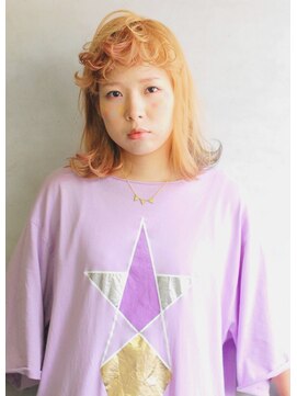 ザジヘアー(ZAZIE hair) 【ハイライト】ホップバングミディ