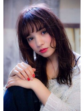 エース (ACE) ACE LAグロスグレージュ×フリンジバング