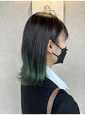 ブラック×グリーン ツートーンカラー