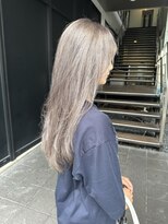 ロンド レア 天神大名店(Lond Le’a)&nbsp;ダブルカラーシルバーグレージュケアブリーチハイトーン韓国