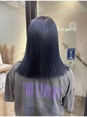 渋谷/ブルー/ミディアム/ケアブリーチ