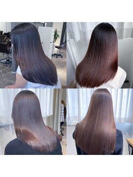 ミント 鳳(Mint.) 20代30代40代ストレートアッシュベージュ髪質改善大人ボブ