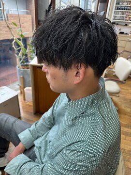 イーストハムヘッドショップ(EAST HAM head shop) メンズ/ツーブロック/波巻きパーマ