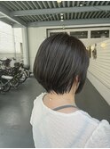「ショートボブ　ナチュラルハイライト」
