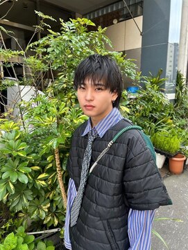 リール(rire) rireニュアンスパーマカルマパーマベリーショートダークアッシュ