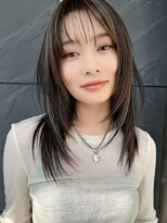 イメチェン前髪小顔ロング_銀座