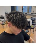 メッシュパーマ/ホワイトメッシュ/ツイスパ