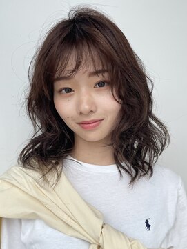 ガーデン 銀座(GARDEN) デジタルパーマ　イメチェン　チェリーブラウン　ヘアアレンジ