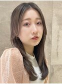 ロングレイヤーカット/グレージュ/20代/30代/40代/表参道