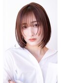20代30代切りっぱなしボブ/髪質改善ボブ/顔周りレイヤーカット