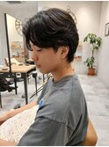 【サーフパーマ/センターパート/癖毛風】