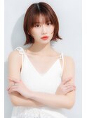 ミニウルフ×顔周りレイヤーボブ