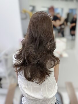 ハピネス 梅田茶屋町店(HAPPINESS) 韓国風/レイヤーカット/顔周り/顔まわり/髪質改善/ベージュ