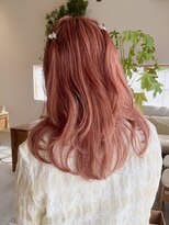 ミッケ(mikke)&nbsp;ミディアムレイヤー×ピンクオレンジカラー