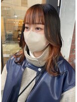 ラナンバイシダ(ranan by sida)&nbsp;10代20代/インナーカラー/オレンジベージュ