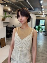 ヒュージ 三軒茶屋(huge)&nbsp;ショートボブ/ニュアンスパーマ/顔周りカット/20代30代