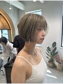 ショート/ハイライトカラー/白髪/白髪ぼかし/くびれヘア/大宮