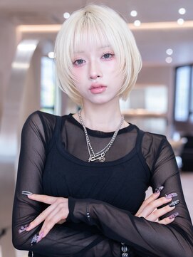 ケアリー プレナ海浜幕張(Carelly) デザインカラー/レイヤーカット/ウェットヘア/オリーブベージュ