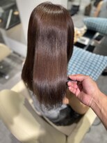 レヴリー(reverie)&nbsp;ワインレッド暖色系カラー艶髪髪質改善トリートメント心斎橋