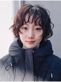 【macana指名】ミニボブパーマゆるふわパーマ登戸ショートボブ