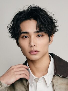 フィフス 原宿(fifth) 原宿ゆるめツイストスパイラルパーマメンズカットセンターパート