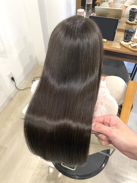 【髪質改善カラー】透明感グレージュ