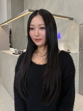 ザザ ZA/ZA 茗荷谷 ハイレイヤー/韓国レイヤー/レイヤーロング/ブルーグレージュ