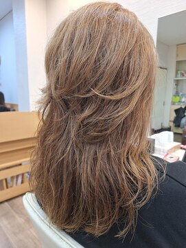 【白髪ぼかし/脱白髪染め】ベージュカラー