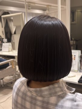 アルブル エト シミー(Arbre et chimie) 着物ヘア/ダークアッシュ/ミディアムレイヤーカット/東村山