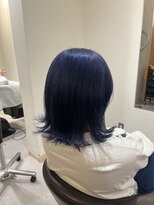 ハチマルハチ ナル 登戸店(808 nalu)&nbsp;ディープネイビー×外ハネミディ