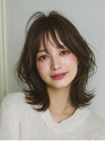 テーラ 南流山店(TELA) ミディアムレイヤー ダークオリーブ【TELA HAIR南流山店】