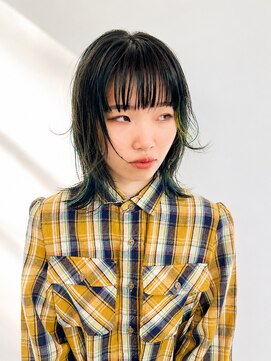 ユイマァル 倉敷(YUIMARL) 倉敷デザインカラー20代30代40代インナーカラーイエロオリーブ