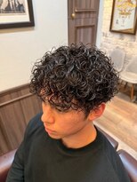 ミリオンバックス 上野(Million Bucks)&nbsp;MEN'S HAIR/リバースセンターパート/ニュアンスパーマ/ツイスパ