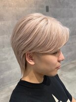 ルイス(L'wis)&nbsp;ホワイトベージュ 渋谷 ブリーチ メンズハイトーン