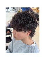 ヘアーリゾートレガロ 八尾店(Hair Resort regalo)&nbsp;八尾／ブラウンで柔らかいマッシュパーマ