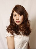 上品ゆるふわセミロング