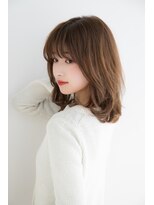 ラフ フロム ガーデン(Laf from GARDEN)&nbsp;加藤貴大30代40代人気　大人のフェミニンミディアムスタイル