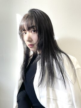 ココ 原宿(KOKO) 【KOKO_TOKYO】Blue Black #くびれヘア#メルティカラー#マッシュ