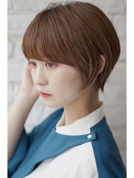 カライングドゥ(ing deux) 大人可愛い20代30代40代暗髪丸みベリーショート◎