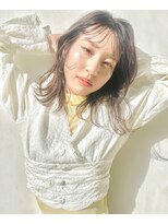 マグサロンギャラリー(Mag salon gallery) 20代30代40ハイライト透明感☆オン眉鎖骨ライン外ハネ 