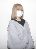 ショートボブブリーチハイトーンカラー美肌カラー小顔ヘア