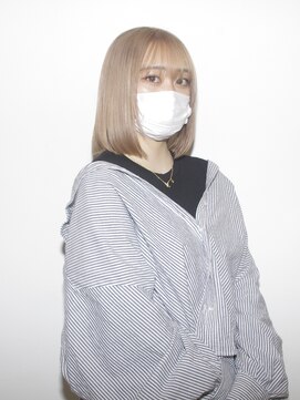 ハイブ 金沢(Hive) ショートボブブリーチハイトーンカラー美肌カラー小顔ヘア