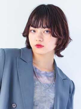 ヘアサロン ガリカ 表参道(hair salon Gallica) 【miko】大人くびれミディアム/ウルフスタイル/暖色系カラー