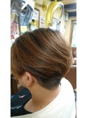 似合わせショートカット+カラー