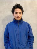 刈り上げないショート×ニュアンスパーマ
