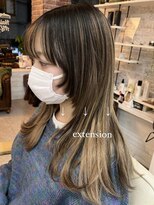 ヘアー アレス(hair ales) エクステ　ウルフスタイル　エクステウルフ　ロングウルフ