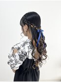 ハーフアップ