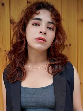 ブゾン(buZon) 【buZon ブゾン】レイヤーカット×ウェーブパーマ